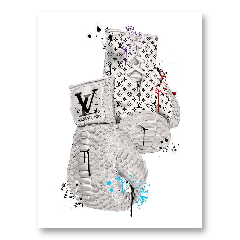 LV Boxing Gloves Art Print LV Boxing Gloves Art Print