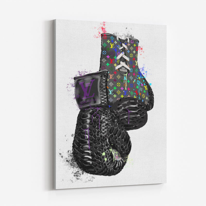 LV Multicolor Boxing Gloves Art Print LV Multicolor Boxing Gloves Art Print