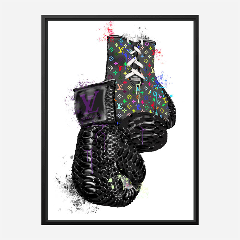 LV Multicolor Boxing Gloves Art Print LV Multicolor Boxing Gloves Art Print