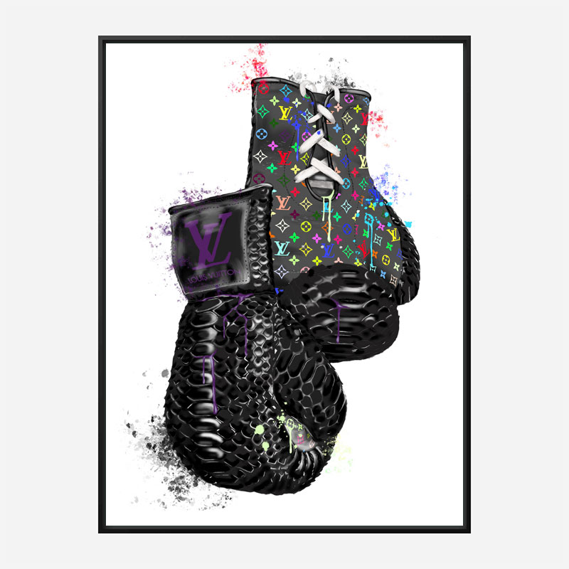 LV Multicolor Boxing Gloves Art Print LV Multicolor Boxing Gloves Art Print