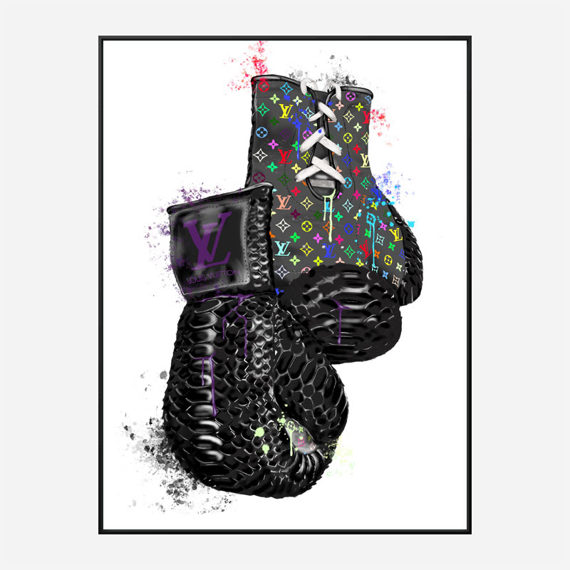 LV Multicolor Boxing Gloves Art Print LV Multicolor Boxing Gloves Art Print