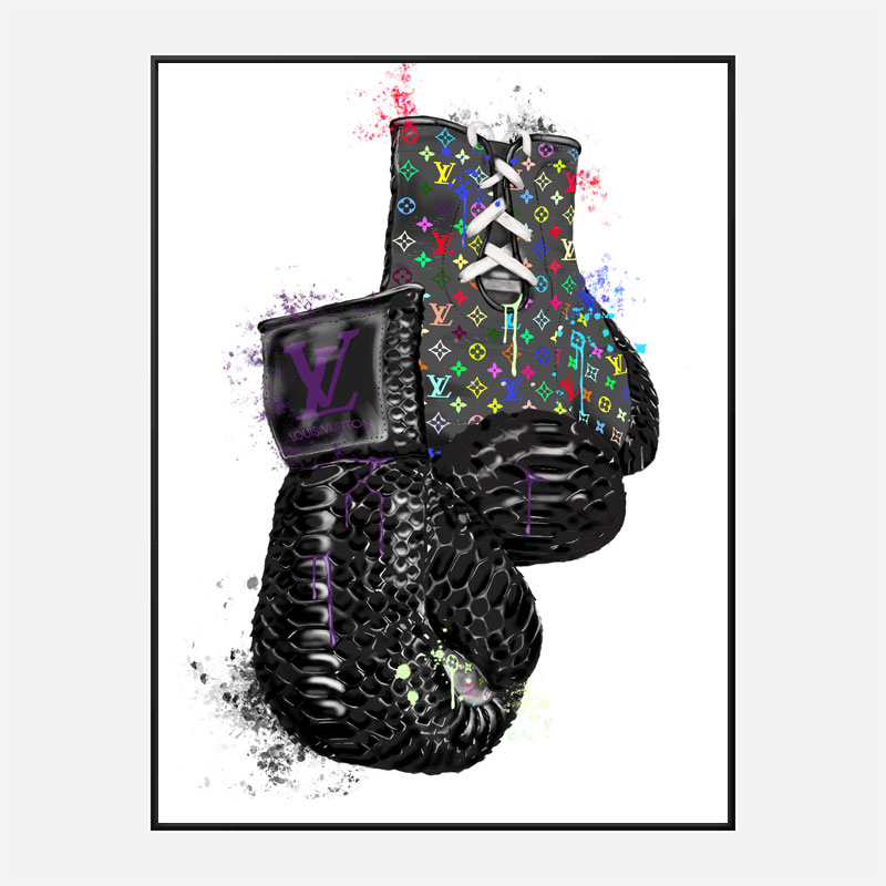 LV Multicolor Boxing Gloves Art Print LV Multicolor Boxing Gloves Art Print