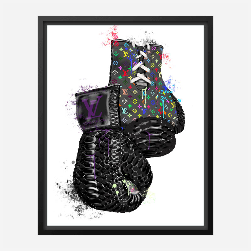 LV Multicolor Boxing Gloves Art Print LV Multicolor Boxing Gloves Art Print