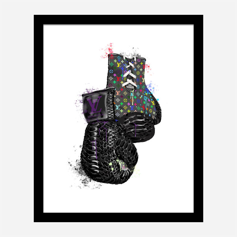 LV Multicolor Boxing Gloves Art Print LV Multicolor Boxing Gloves Art Print