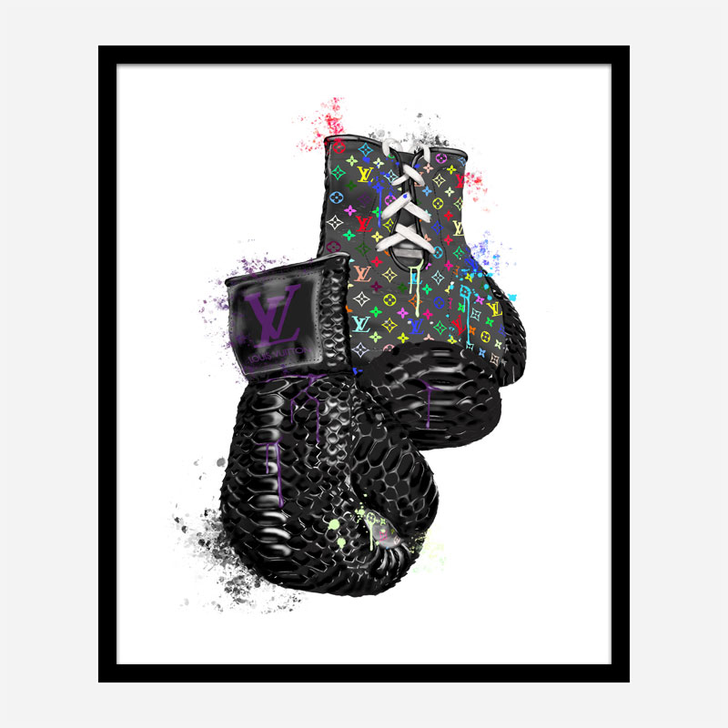 LV Multicolor Boxing Gloves Art Print LV Multicolor Boxing Gloves Art Print
