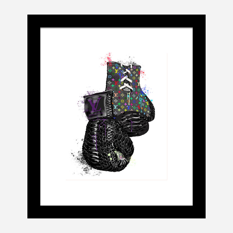 LV Multicolor Boxing Gloves Art Print LV Multicolor Boxing Gloves Art Print