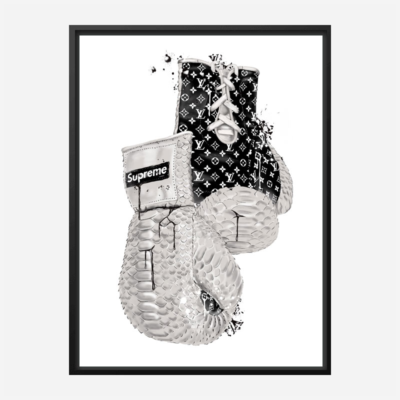Supreme Boxing Gloves Art Print Supreme Boxing Gloves Art Print