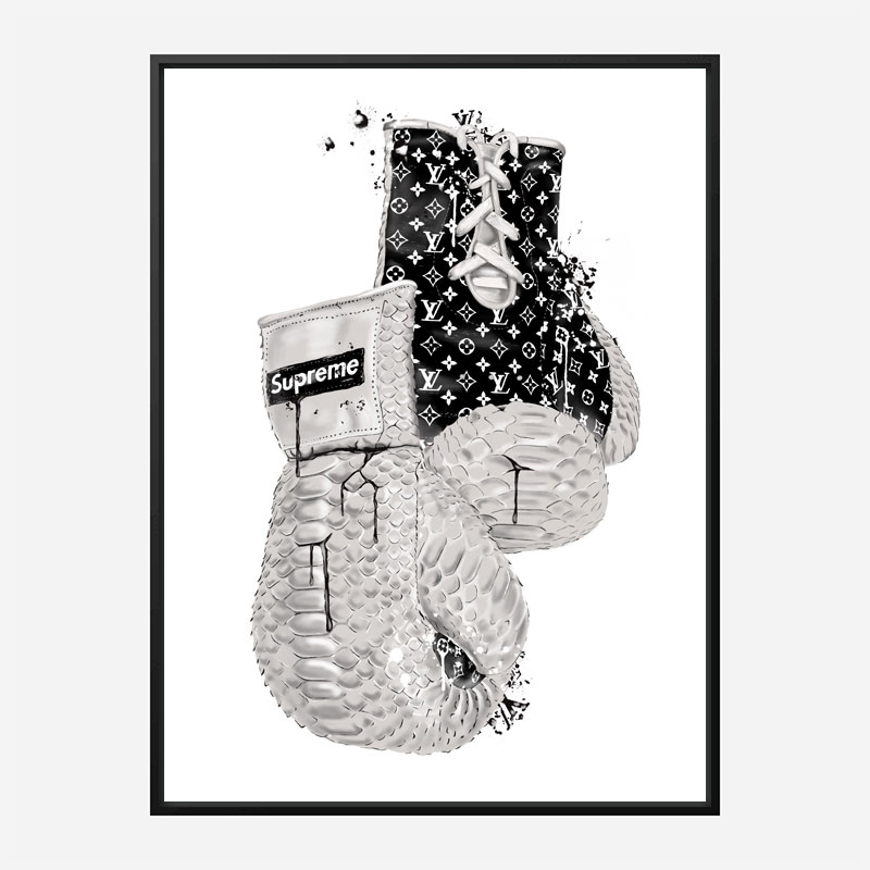 Supreme Boxing Gloves Art Print Supreme Boxing Gloves Art Print