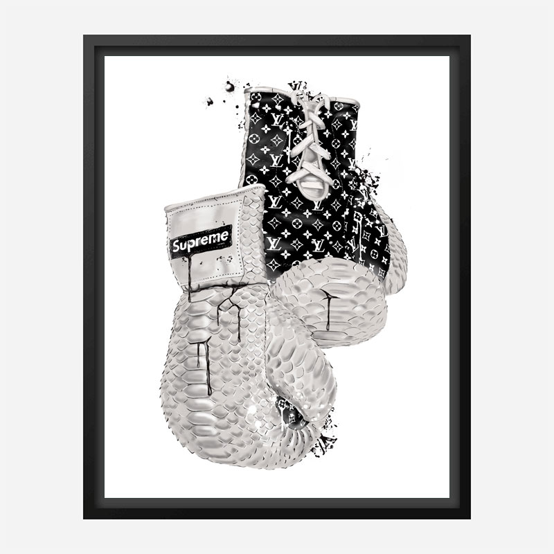Supreme Boxing Gloves Art Print Supreme Boxing Gloves Art Print