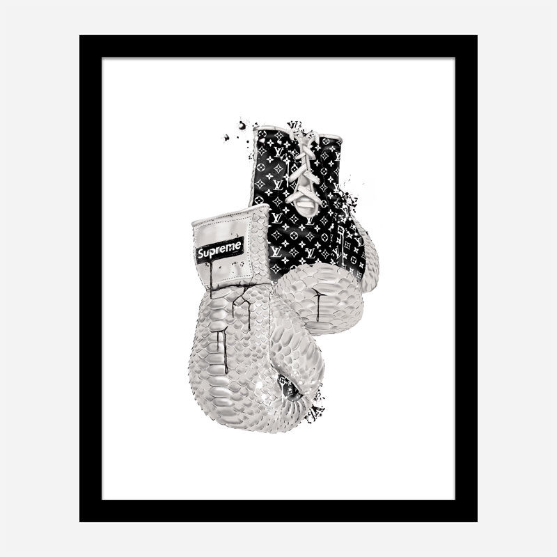 Supreme Boxing Gloves Art Print