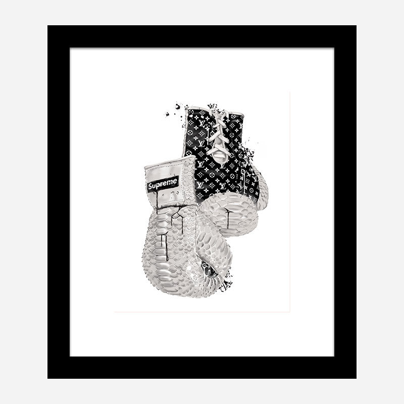Supreme Boxing Gloves Art Print Supreme Boxing Gloves Art Print
