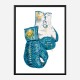 Versace Eros Blue Boxing Gloves Art Print Versace Eros Blue Boxing Gloves Art Print