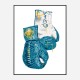 Versace Eros Blue Boxing Gloves Art Print Versace Eros Blue Boxing Gloves Art Print