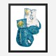 Versace Eros Blue Boxing Gloves Art Print Versace Eros Blue Boxing Gloves Art Print