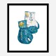 Versace Eros Blue Boxing Gloves Art Print Versace Eros Blue Boxing Gloves Art Print
