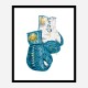 Versace Eros Blue Boxing Gloves Art Print Versace Eros Blue Boxing Gloves Art Print