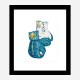 Versace Eros Blue Boxing Gloves Art Print Versace Eros Blue Boxing Gloves Art Print