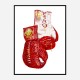 Versace Red Boxing Gloves Art Print Versace Red Boxing Gloves Art Print