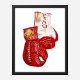 Versace Red Boxing Gloves Art Print Versace Red Boxing Gloves Art Print