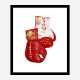 Versace Red Boxing Gloves Art Print Versace Red Boxing Gloves Art Print