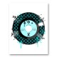 Baby Blue LV Record Art Print Baby Blue LV Record Art Print