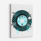Baby Blue LV Record Art Print Baby Blue LV Record Art Print