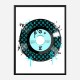 Baby Blue LV Record Art Print Baby Blue LV Record Art Print