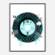Baby Blue LV Record Art Print Baby Blue LV Record Art Print