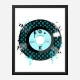 Baby Blue LV Record Art Print Baby Blue LV Record Art Print