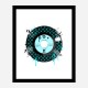 Baby Blue LV Record Art Print Baby Blue LV Record Art Print