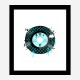 Baby Blue LV Record Art Print Baby Blue LV Record Art Print