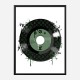 Green LV Record Art Print Green LV Record Art Print