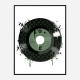 Green LV Record Art Print Green LV Record Art Print