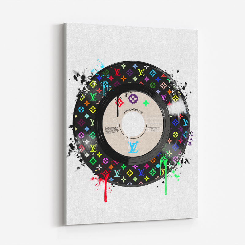 Multicolor LV Record Art Print Multicolor LV Record Art Print