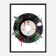Multicolor LV Record Art Print Multicolor LV Record Art Print