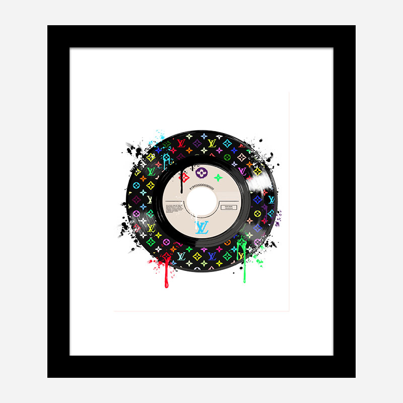 Multicolor LV Record Art Print Multicolor LV Record Art Print