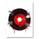 Red LV Record Art Print Red LV Record Art Print