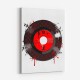 Red LV Record Art Print Red LV Record Art Print