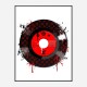 Red LV Record Art Print Red LV Record Art Print