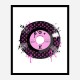 Pink LV Record Art Print Pink LV Record Art Print