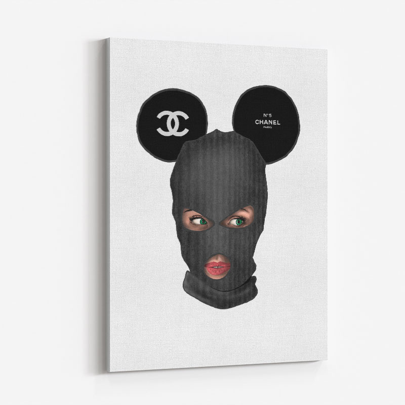 Chanel Micky Balaclava Art Print Chanel Micky Balaclava Art Print