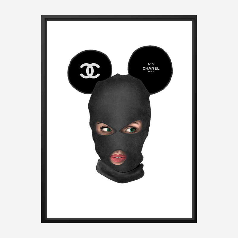 Chanel Micky Balaclava Art Print Chanel Micky Balaclava Art Print