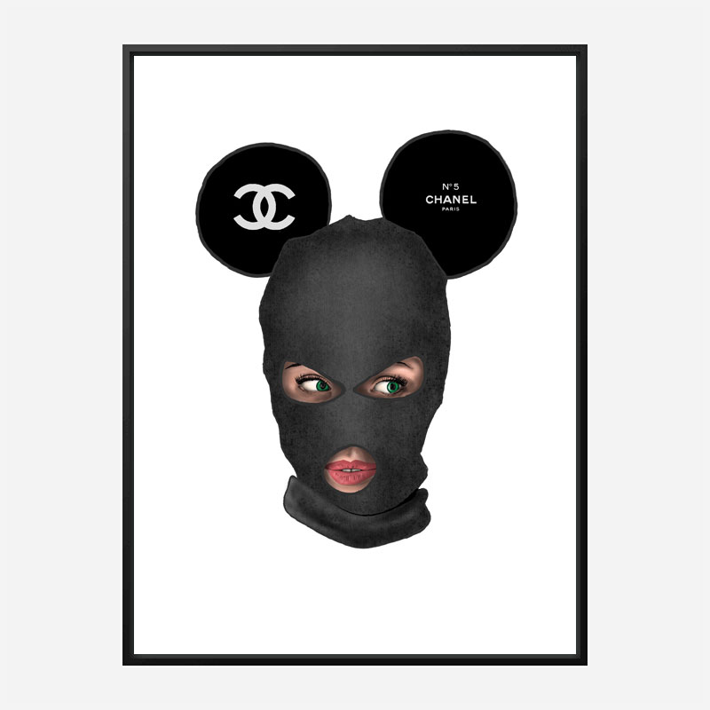 Chanel Micky Balaclava Art Print Chanel Micky Balaclava Art Print