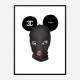 Chanel Micky Balaclava Art Print Chanel Micky Balaclava Art Print