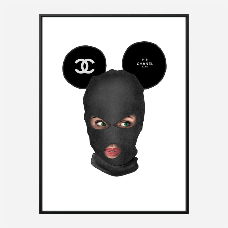 Chanel Micky Balaclava Art Print Chanel Micky Balaclava Art Print