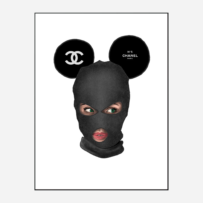 Chanel Micky Balaclava Art Print Chanel Micky Balaclava Art Print