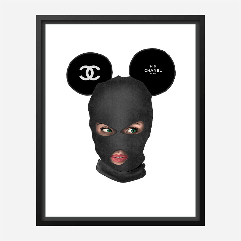 Chanel Micky Balaclava Art Print Chanel Micky Balaclava Art Print
