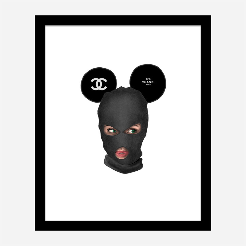 Chanel Micky Balaclava Art Print Chanel Micky Balaclava Art Print