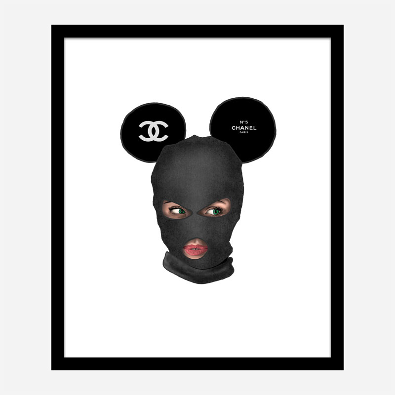 Chanel Micky Balaclava Art Print Chanel Micky Balaclava Art Print