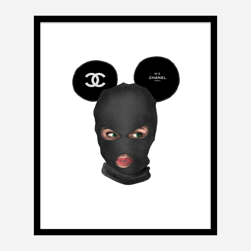 Chanel Micky Balaclava Art Print Chanel Micky Balaclava Art Print